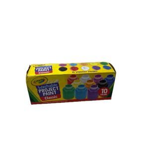 Crayola 10ct 2oz Washable Kids Paint Classic Colors